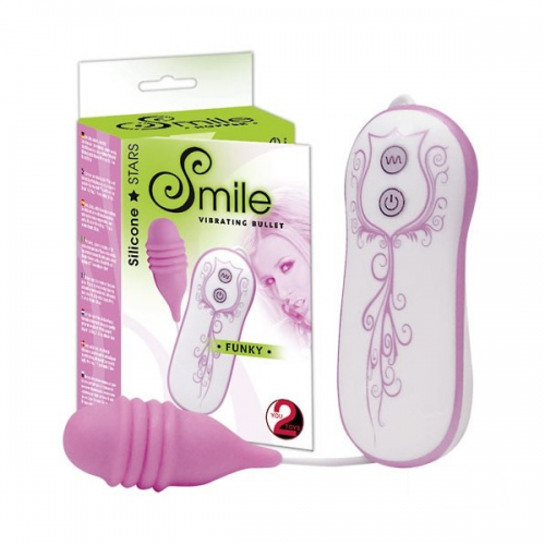 Sweet Smile Funky Vibrating Bullet (Pink)