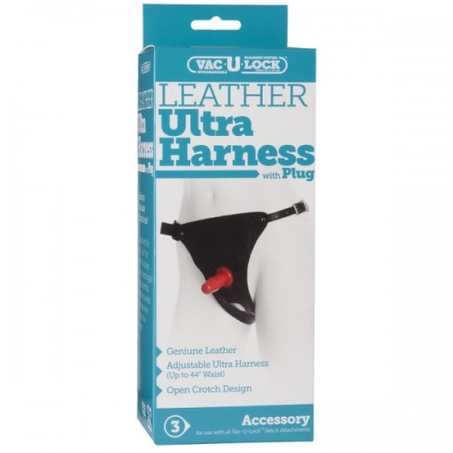 VAC -U-LOCK LEATHER ULTRA HARNESS W/PLUG