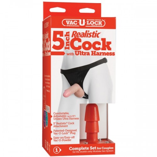 VAC-U-LOCK SET 5" REALISTIC ULTRA HARNESS